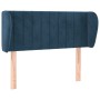 Cabecero de terciopelo azul oscuro 103x23x78/88 cm de vidaXL, Cabeceros y pies de cama - Ref: Foro24-3117428, Precio: 60,68 €...