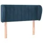 Cabecero de terciopelo azul oscuro 103x23x78/88 cm de vidaXL, Cabeceros y pies de cama - Ref: Foro24-3117428, Precio: 59,74 €...