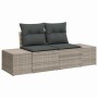 Conjunto de sofás de jardín 9 pcs Gris Claro Ratán sintético en Sofás de exterior | Comprar online en Foru.es