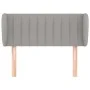 Light gray fabric headboard 103x23x78/88 cm by vidaXL, Headboards and footboards - Ref: Foro24-3117372, Price: 52,44 €, Disco...