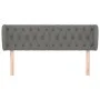 Kopfteil aus dunkelgrauem Stoff, 163 x 23 x 78/88 cm von vidaXL, Kopf- und Fußteile - Ref: Foro24-3117487, Preis: 87,79 €, Ra...