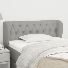 Cabecero de tela gris claro 93x23x78/88 cm de vidaXL, Cabeceros y pies de cama - Ref: Foro24-3117462, Precio: 62,05 €, Descue...