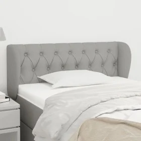 Cabecero de tela gris claro 93x23x78/88 cm de vidaXL, Cabeceros y pies de cama - Ref: Foro24-3117462, Precio: 61,41 €, Descue...