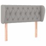 Cabecero de tela gris claro 93x23x78/88 cm de vidaXL, Cabeceros y pies de cama - Ref: Foro24-3117462, Precio: 62,05 €, Descue...