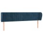 Cabecero de terciopelo azul oscuro 183x23x78/88 cm de vidaXL, Cabeceros y pies de cama - Ref: Foro24-3117446, Precio: 87,33 €...