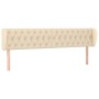 Cabecero de tela color crema 203x23x78/88 cm de vidaXL, Cabeceros y pies de cama - Ref: Foro24-3117507, Precio: 96,68 €, Desc...