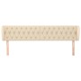 Cabecero de tela color crema 203x23x78/88 cm de vidaXL, Cabeceros y pies de cama - Ref: Foro24-3117507, Precio: 96,68 €, Desc...