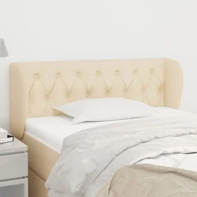 Cream fabric headboard 93x23x78/88 cm by vidaXL, Headboards and footboards - Ref: Foro24-3117467, Price: 61,41 €, Discount: %