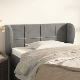 Light gray velvet headboard 103x23x78/88 cm by vidaXL, Headboards and footboards - Ref: Foro24-3117186, Price: 60,35 €, Disco...
