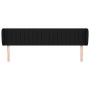 Cabecero de tela negro 183x23x78/88 cm de vidaXL, Cabeceros y pies de cama - Ref: Foro24-3117398, Precio: 69,05 €, Descuento: %