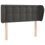 Kopfteil aus dunkelgrauem Samt, 93 x 23 x 78/88 cm von vidaXL, Kopf- und Fußteile - Ref: Foro24-3117615, Preis: 61,23 €, Raba...