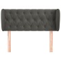 Cabecero de terciopelo gris oscuro 93x23x78/88 cm de vidaXL, Cabeceros y pies de cama - Ref: Foro24-3117517, Precio: 67,97 €,...