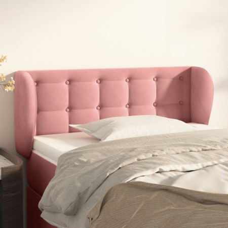 Cabecero de terciopelo rosa 103x23x78/88 cm de vidaXL, Cabeceros y pies de cama - Ref: Foro24-3117625, Precio: 57,37 €, Descu...