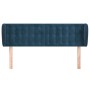 Cabecero de terciopelo azul oscuro 147x23x78/88 cm de vidaXL, Cabeceros y pies de cama - Ref: Foro24-3117630, Precio: 67,54 €...