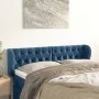 Dunkelblaues Samtkopfteil 147x23x78/88 cm von vidaXL, Kopf- und Fußteile - Ref: Foro24-3117532, Preis: 79,51 €, Rabatt: %