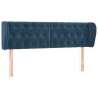 Cabecero de terciopelo azul oscuro 147x23x78/88 cm de vidaXL, Cabeceros y pies de cama - Ref: Foro24-3117532, Precio: 81,07 €...