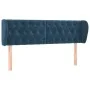 Dunkelblaues Samtkopfteil 147x23x78/88 cm von vidaXL, Kopf- und Fußteile - Ref: Foro24-3117532, Preis: 79,51 €, Rabatt: %