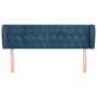 Cabecero de terciopelo azul oscuro 147x23x78/88 cm de vidaXL, Cabeceros y pies de cama - Ref: Foro24-3117532, Precio: 81,07 €...