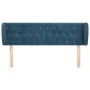 Dunkelblaues Samtkopfteil 147x23x78/88 cm von vidaXL, Kopf- und Fußteile - Ref: Foro24-3117532, Preis: 79,51 €, Rabatt: %