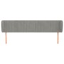 Cabecero de terciopelo gris claro 203x23x78/88 cm de vidaXL, Cabeceros y pies de cama - Ref: Foro24-3117448, Precio: 87,63 €,...