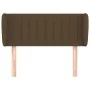 Kopfteil aus dunkelbraunem Stoff, 83 x 23 x 78/88 cm von vidaXL, Kopf- und Fußteile - Ref: Foro24-3117359, Preis: 41,99 €, Ra...