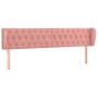 Cabecero de terciopelo rosa 183x23x78/88 cm de vidaXL, Cabeceros y pies de cama - Ref: Foro24-3117545, Precio: 81,78 €, Descu...