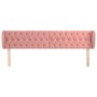 Cabecero de terciopelo rosa 183x23x78/88 cm de vidaXL, Cabeceros y pies de cama - Ref: Foro24-3117545, Precio: 81,78 €, Descu...