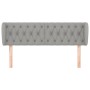 Cabecero de tela gris claro 147x23x78/88 cm de vidaXL, Cabeceros y pies de cama - Ref: Foro24-3117478, Precio: 74,98 €, Descu...