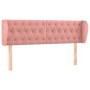 Cabecero de terciopelo rosa 147x23x78/88 cm de vidaXL, Cabeceros y pies de cama - Ref: Foro24-3117533, Precio: 96,82 €, Descu...