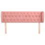 Cabecero de terciopelo rosa 147x23x78/88 cm de vidaXL, Cabeceros y pies de cama - Ref: Foro24-3117533, Precio: 96,82 €, Descu...