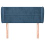 Cabecero de terciopelo azul oscuro 103x23x78/88 cm de vidaXL, Cabeceros y pies de cama - Ref: Foro24-3117190, Precio: 67,41 €...