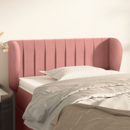 Cabecero de terciopelo rosa 103x23x78/88 cm de vidaXL, Cabeceros y pies de cama - Ref: Foro24-3117429, Precio: 58,14 €, Descu...