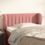Cabecero de terciopelo rosa 103x23x78/88 cm de vidaXL, Cabeceros y pies de cama - Ref: Foro24-3117429, Precio: 58,14 €, Descu...