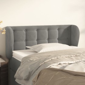 Cabecero de terciopelo gris claro 103x23x78/88 cm de vidaXL, Cabeceros y pies de cama - Ref: Foro24-3117620, Precio: 59,34 €,...