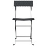 Sillas cafetería plegables 4 uds acero y ratán sintético negro de vidaXL, Sillas de jardín - Ref: Foro24-3152112, Precio: 153...