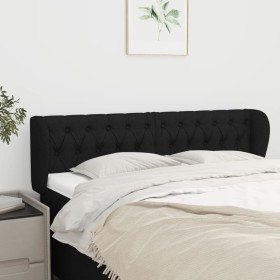 Cabecero de tela negro 163x23x78/88 cm de vidaXL, Cabeceros y pies de cama - Ref: Foro24-3117488, Precio: 87,02 €, Descuento: %