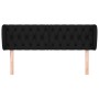 Cabecero de tela negro 163x23x78/88 cm de vidaXL, Cabeceros y pies de cama - Ref: Foro24-3117488, Precio: 87,02 €, Descuento: %