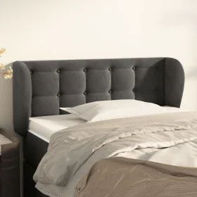 Dunkelgraues Samtkopfteil 103x23x78/88 cm von vidaXL, Kopf- und Fußteile - Ref: Foro24-3117621, Preis: 48,35 €, Rabatt: %