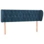 Dunkelblaues Samtkopfteil 163x23x78/88 cm von vidaXL, Kopf- und Fußteile - Ref: Foro24-3117538, Preis: 95,94 €, Rabatt: %