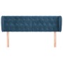 Cabecero de terciopelo azul oscuro 163x23x78/88 cm de vidaXL, Cabeceros y pies de cama - Ref: Foro24-3117538, Precio: 88,97 €...