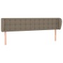 Cabecero de tela gris taupe 183x23x78/88 cm de vidaXL, Cabeceros y pies de cama - Ref: Foro24-3117596, Precio: 87,68 €, Descu...