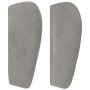 Cabecero de terciopelo gris claro 203x23x78/88 cm de vidaXL, Cabeceros y pies de cama - Ref: Foro24-3117546, Precio: 96,01 €,...