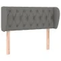 Dark gray fabric headboard 93x23x78/88 cm by vidaXL, Headboards and footboards - Ref: Foro24-3117463, Price: 54,07 €, Discoun...
