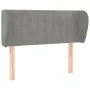 Hellgraues Samtkopfteil 103x23x78/88 cm von vidaXL, Kopf- und Fußteile - Ref: Foro24-3117424, Preis: 55,09 €, Rabatt: %