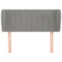 Cabecero de terciopelo gris claro 103x23x78/88 cm de vidaXL, Cabeceros y pies de cama - Ref: Foro24-3117424, Precio: 56,02 €,...