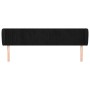 Cabecero de terciopelo negro 203x23x78/88 cm de vidaXL, Cabeceros y pies de cama - Ref: Foro24-3117450, Precio: 71,69 €, Desc...