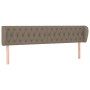 Cabecero de tela gris taupe 183x23x78/88 cm de vidaXL, Cabeceros y pies de cama - Ref: Foro24-3117498, Precio: 96,74 €, Descu...