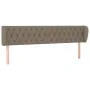 Taupe gray fabric headboard 183x23x78/88 cm by vidaXL, Headboards and footboards - Ref: Foro24-3117498, Price: 95,28 €, Disco...