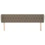 Taupe gray fabric headboard 183x23x78/88 cm by vidaXL, Headboards and footboards - Ref: Foro24-3117498, Price: 95,28 €, Disco...