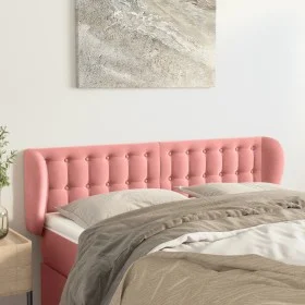 Rosa Samtkopfteil 147x23x78/88 cm von vidaXL, Kopf- und Fußteile - Ref: Foro24-3117631, Preis: 75,18 €, Rabatt: %